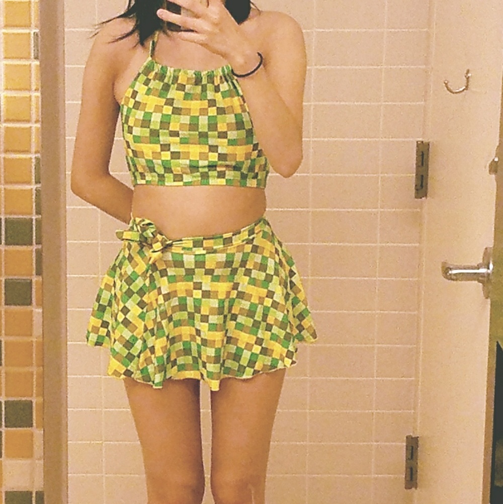 NWOT CUTE 3 piece swim outfit!! Bottom is a skirt.